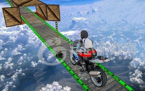 摩托车空中跳跃