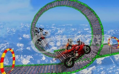 摩托车空中跳跃