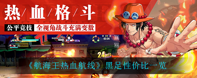 航海王热血航线黑足值不值得练 航海王热血航线黑足性价比一览