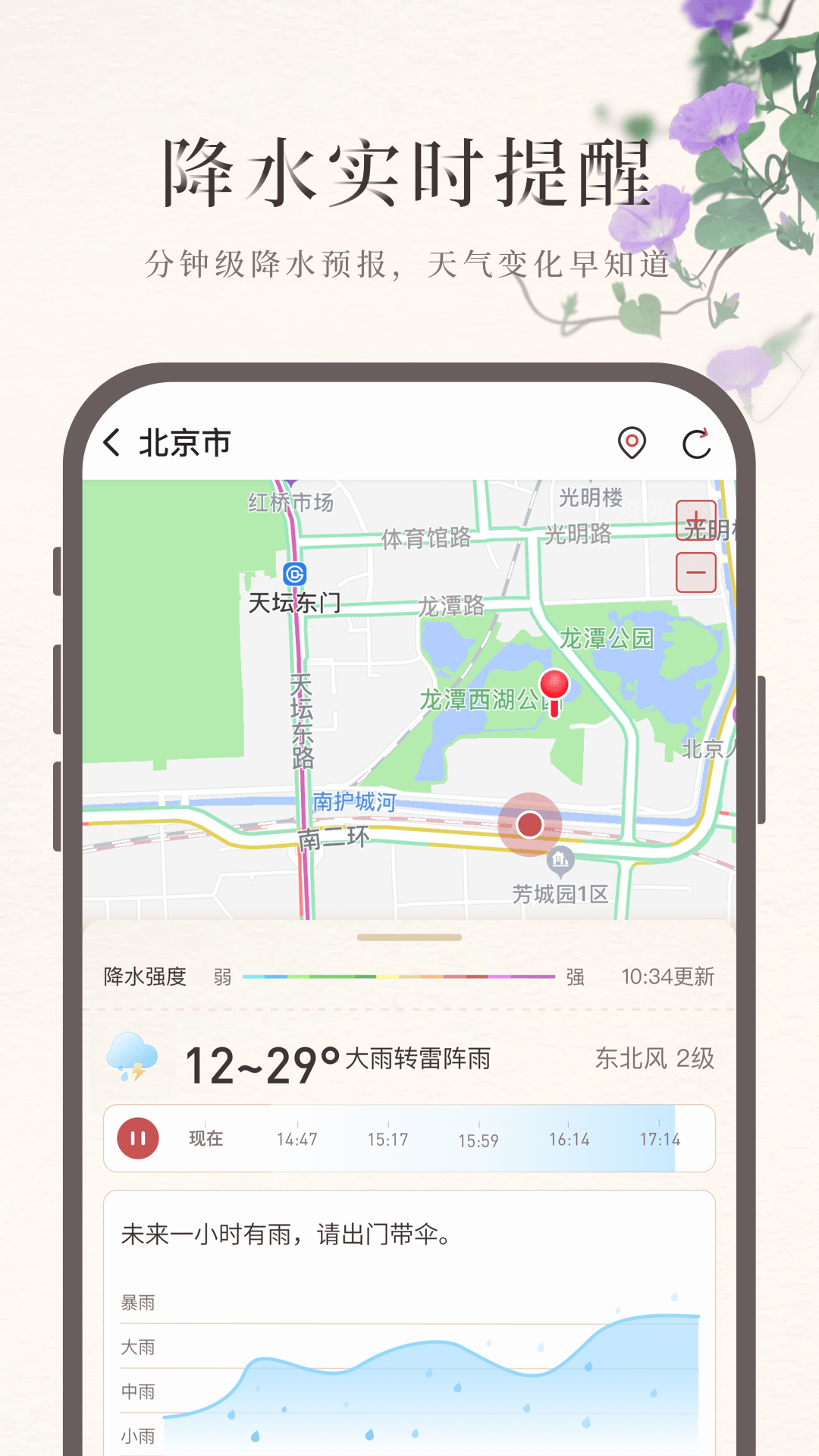 诸葛天气预报截图