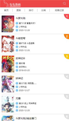 菠萝饭漫画截图