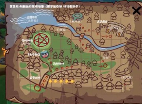 摩尔庄园黑森林地图 摩尔庄园黑森林地图具体位置