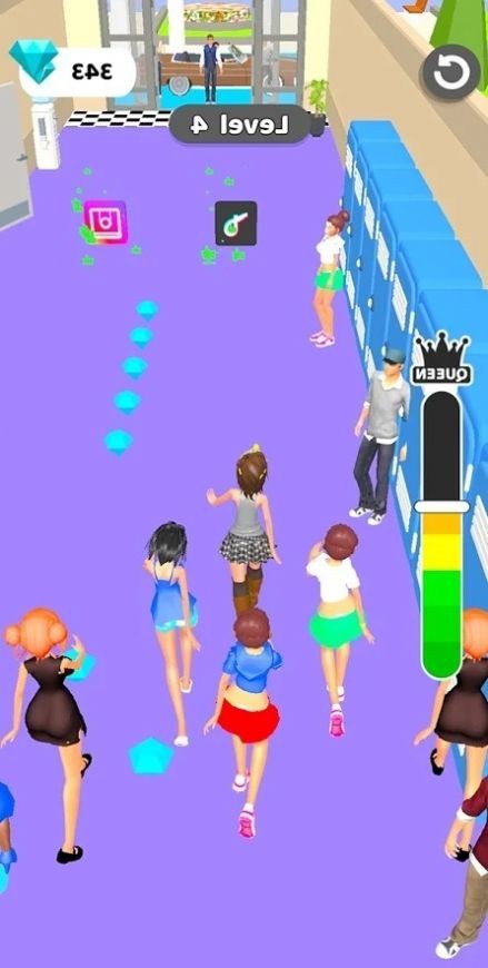 美女疯狂跑酷截图
