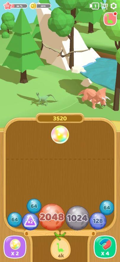 恐龙2048侏罗纪世界截图