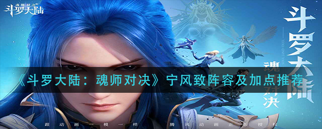 斗罗大陆魂师对决宁风致怎么玩 斗罗大陆魂师对决宁风致阵容及加点推荐