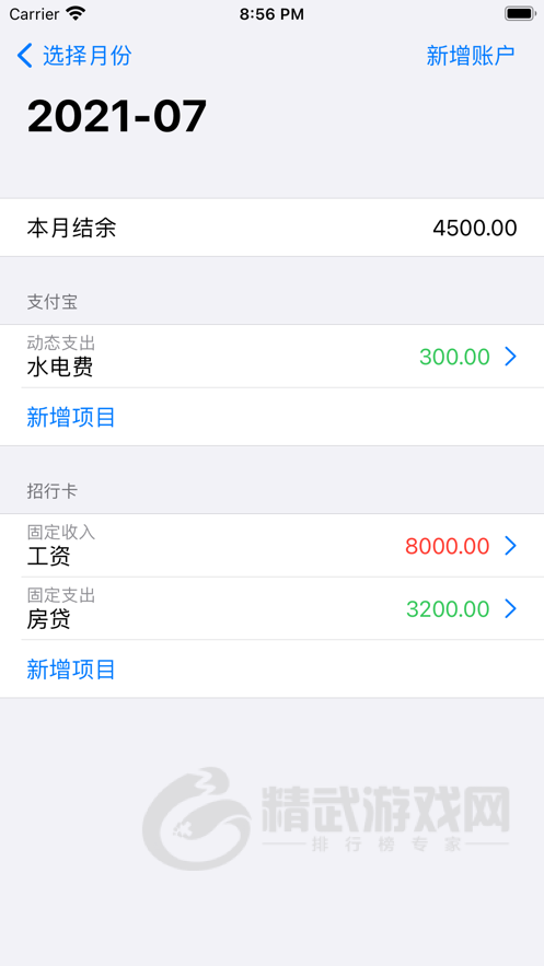 每月记账