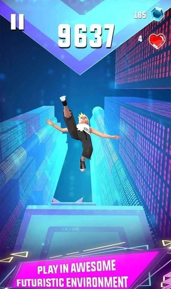 天空跳线跑酷截图