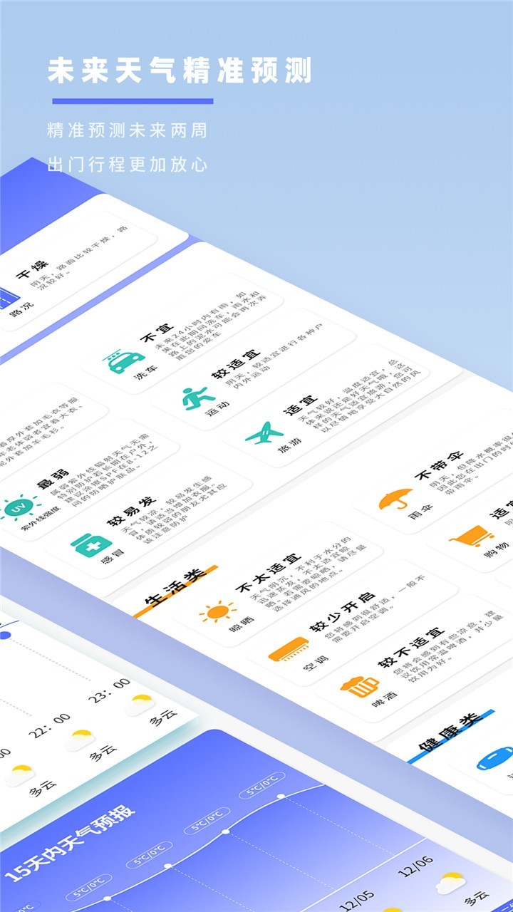 实时天气象预报截图