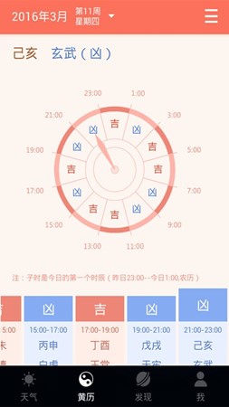 黄历通天气截图