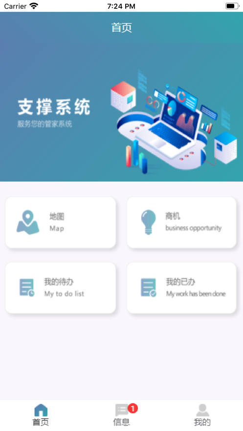 业务支撑截图