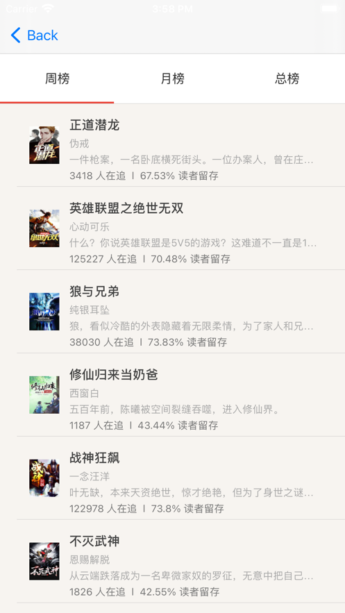 鸡头小说截图