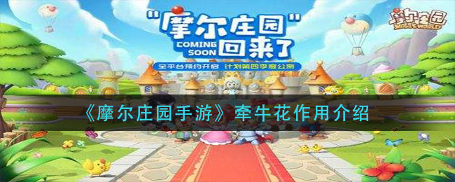 摩尔庄园手游牵牛花作用介绍 摩尔庄园手游牵牛花作用介绍