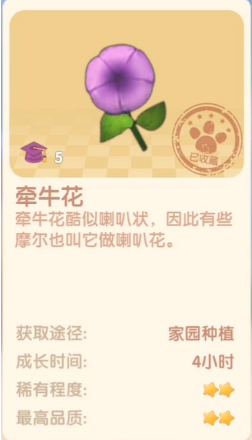 摩尔庄园手游牵牛花作用介绍 摩尔庄园手游牵牛花作用介绍