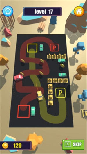 划线停车截图