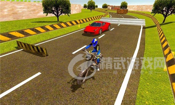 摩托车对决赛车