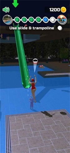 泳池投篮截图