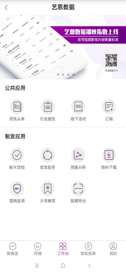艺恩数据截图