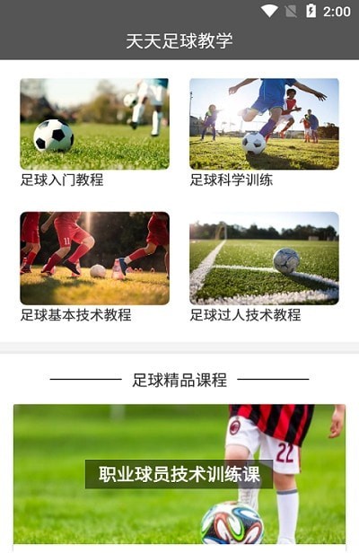 天天足球教学截图