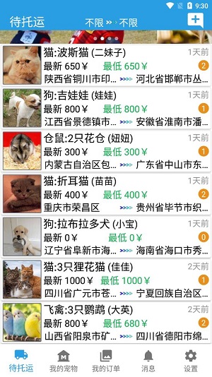 托运宠物截图