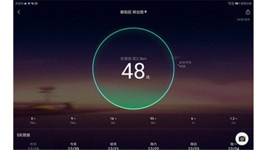 墨迹天气HD截图