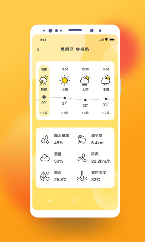 极简桌面天气预报截图