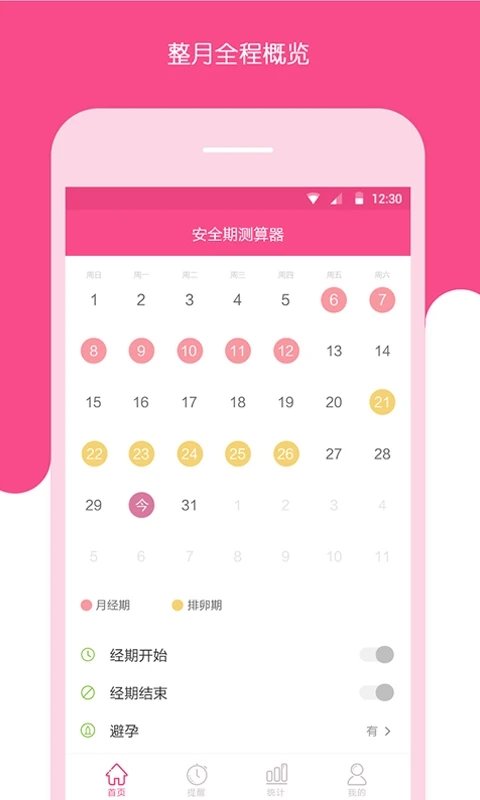 安全期测算器截图