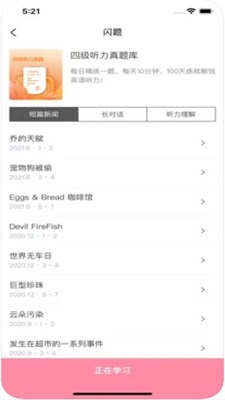 闪题四六级截图