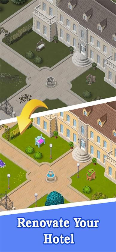 酒店合并项目中文版游戏(Merge Hotel)下载-酒店合并项目安卓版下载v1.9.1