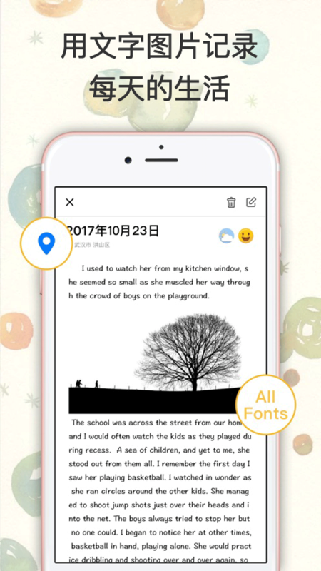 树洞日记截图