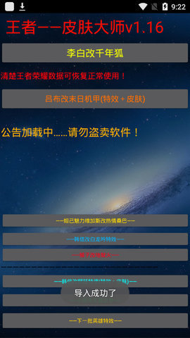 王者荣耀皮肤大师截图