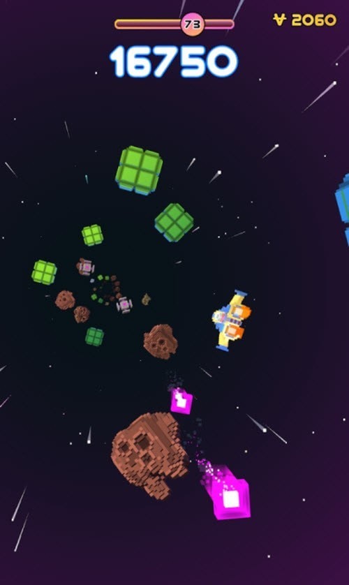 像素宇宙飞船游戏截图