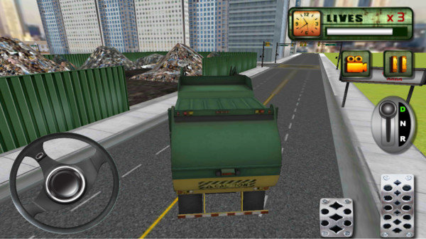 城市垃圾车司机3D截图
