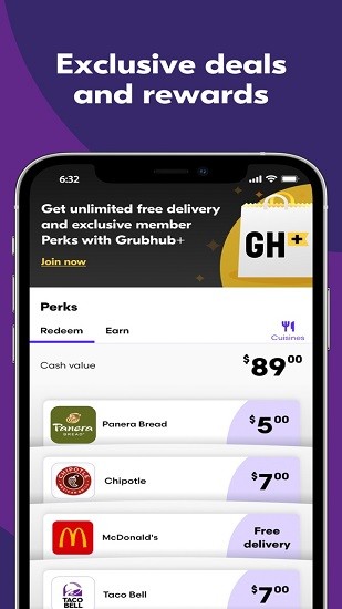 Grubhub截图