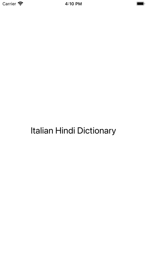 Italian Hindi Dictionary截图