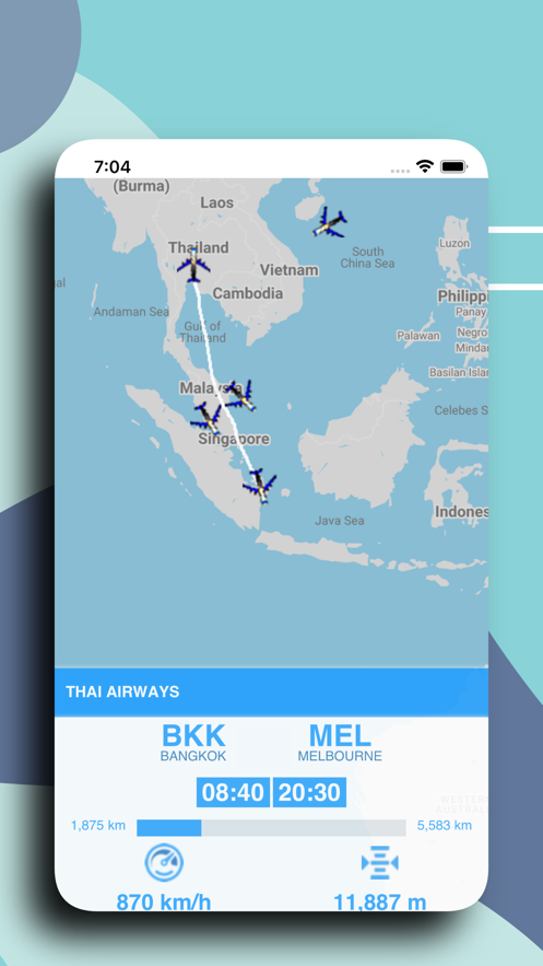 Tracker For Thai Airways