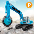 Heavy Excavator Rock Mining
