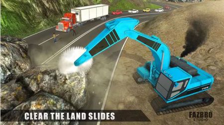 Heavy Excavator Rock Mining