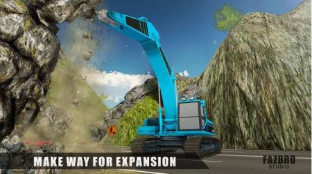 Heavy Excavator Rock Mining