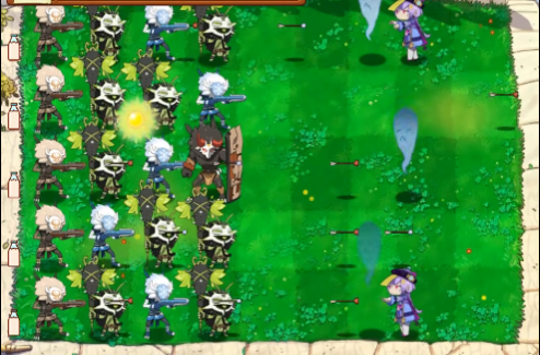 pvz甘雨大战七七截图