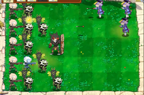 pvz甘雨大战七七截图