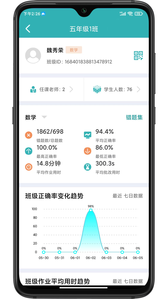 作业评价截图