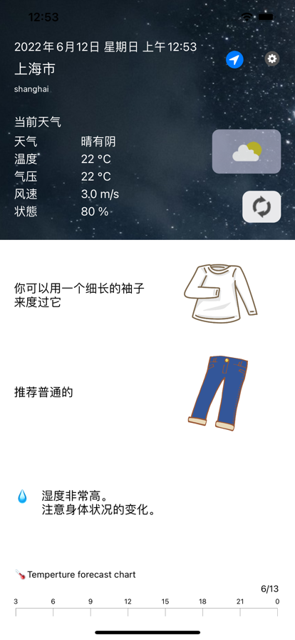 衣服和天气截图